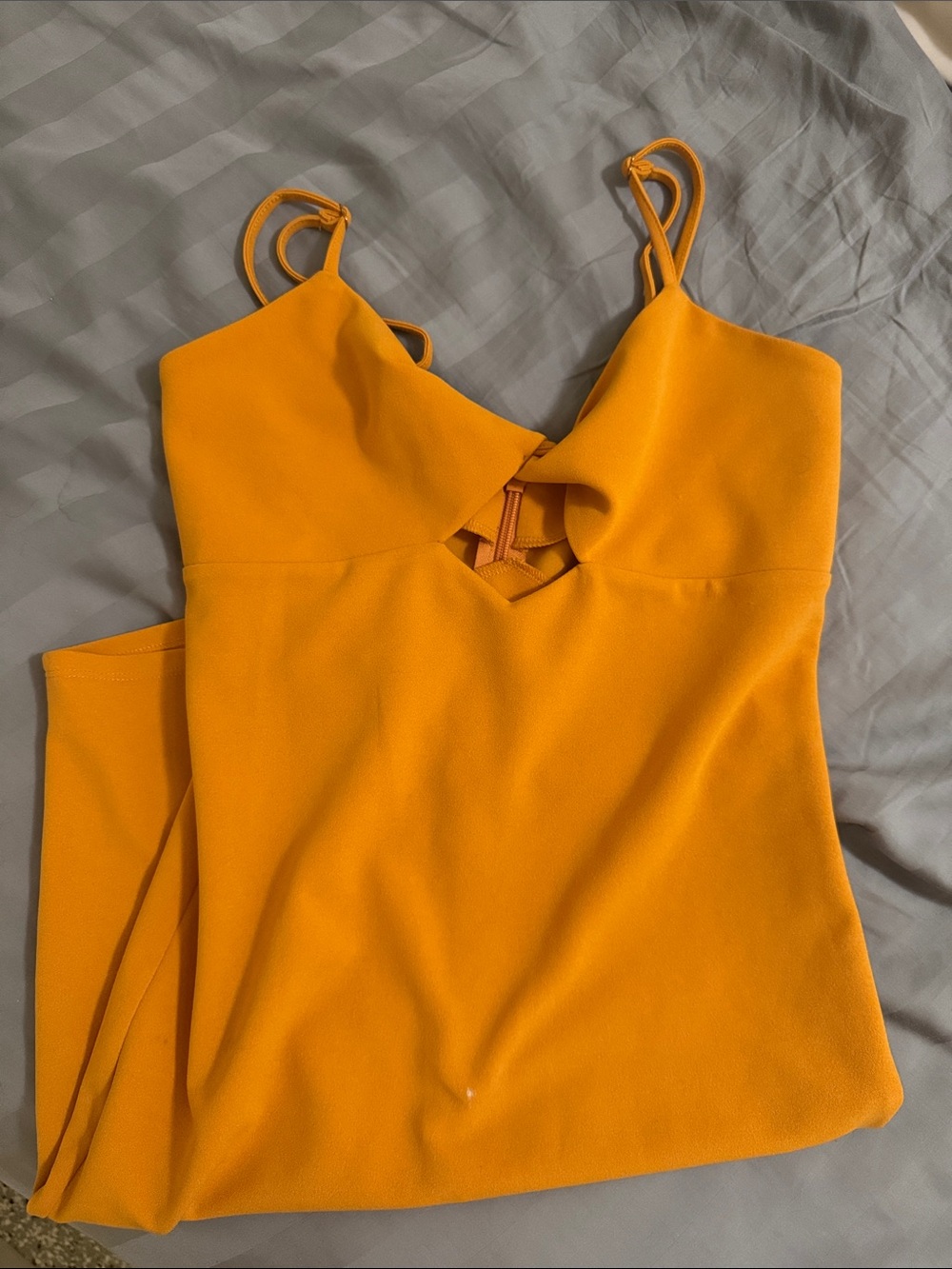 Yellow Bebe Mini Dress